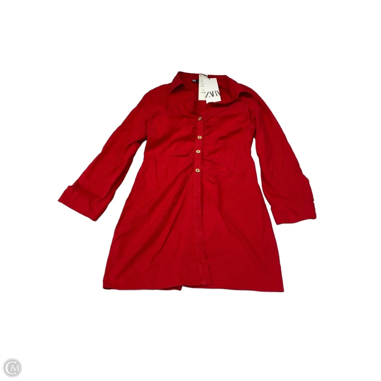 Dress Casual Short By Zara In Red, Size: L
