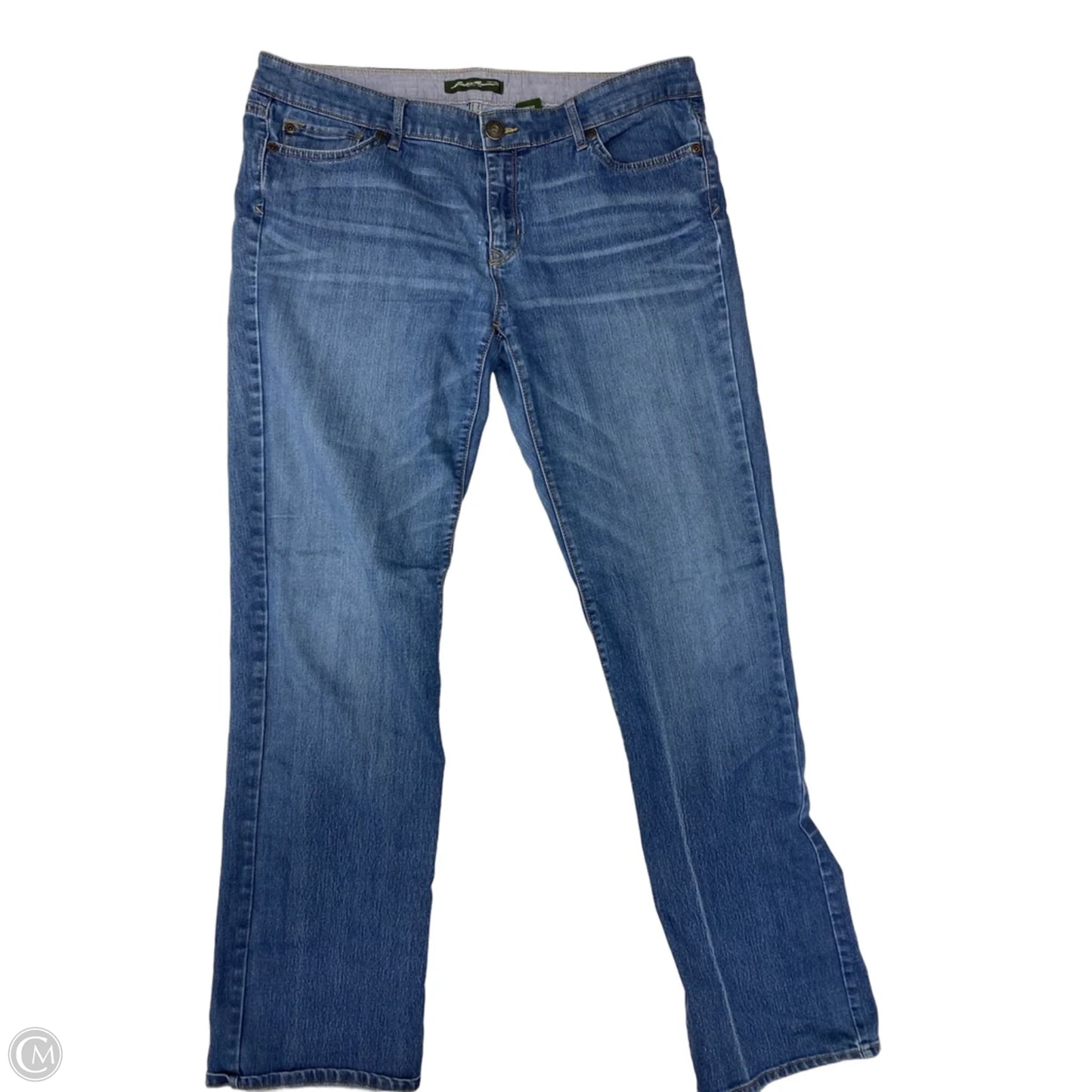 Jeans Straight By Eddie Bauer In Blue Denim, Size: 10