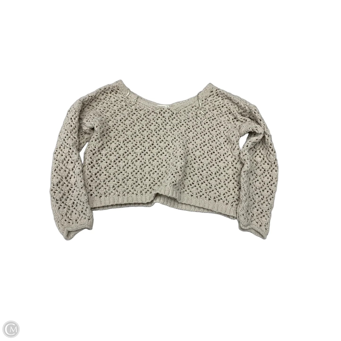 Sweater By Nicole Miller In Beige, Size: S