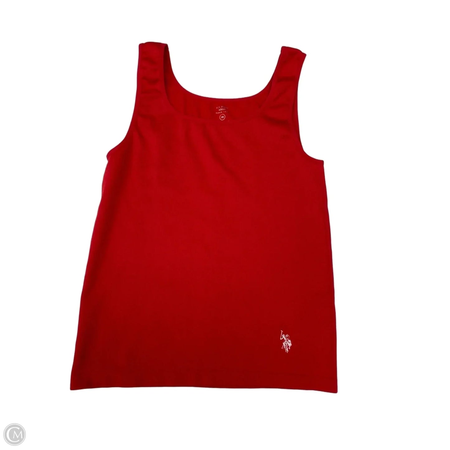 Tank Top By Us Polo Assoc In Red, Size: 2x