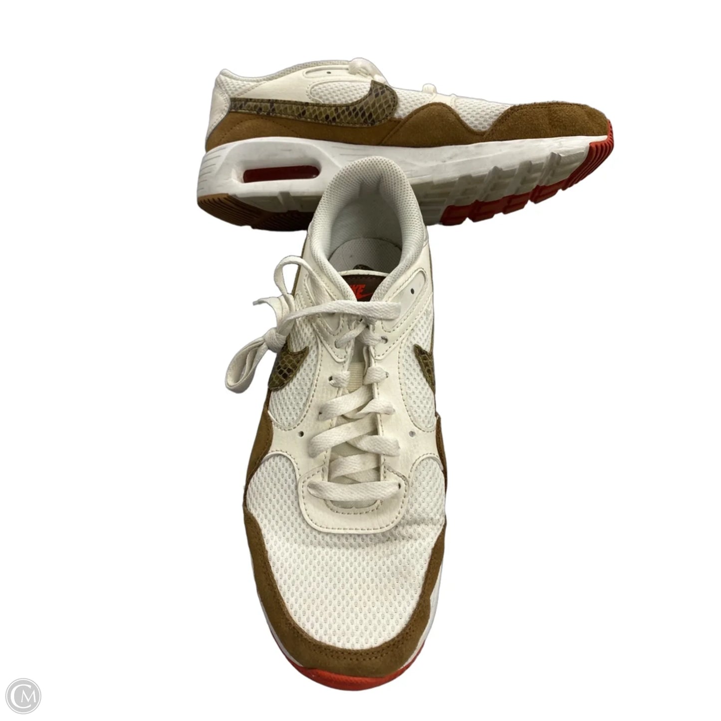 Shoes Sneakers By Nike In Brown & Cream, Size: 9