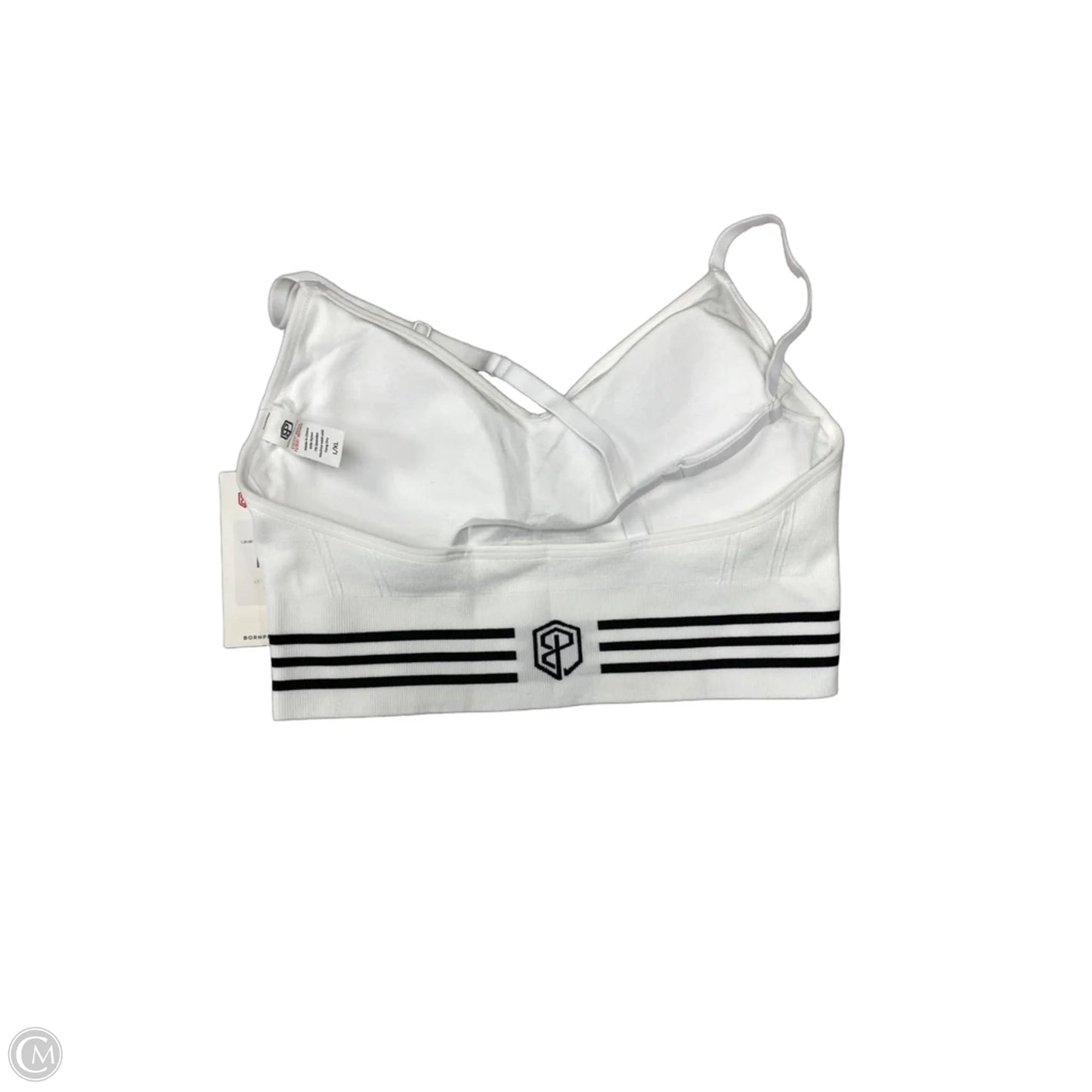 Athletic Bra By Cmc In White, Size: L