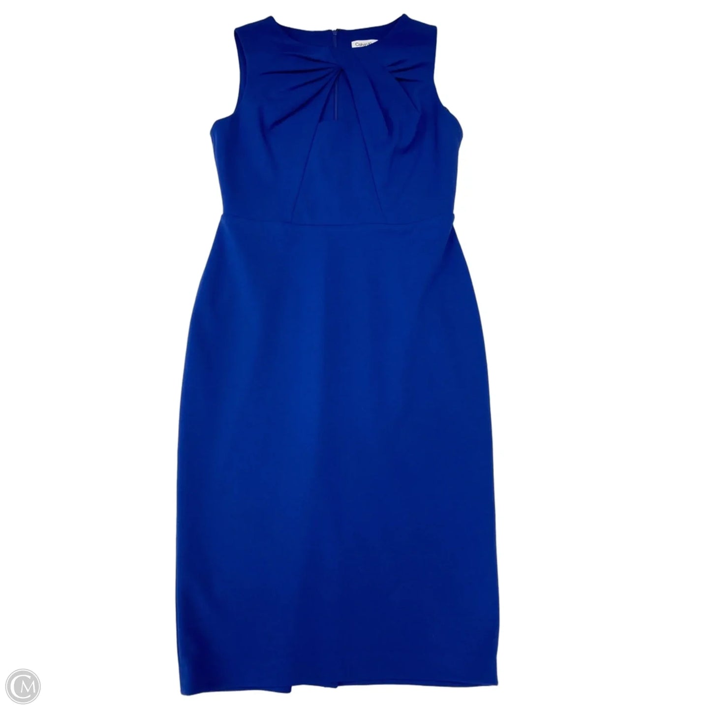 Dress Work By Calvin Klein In Blue, Size: S
