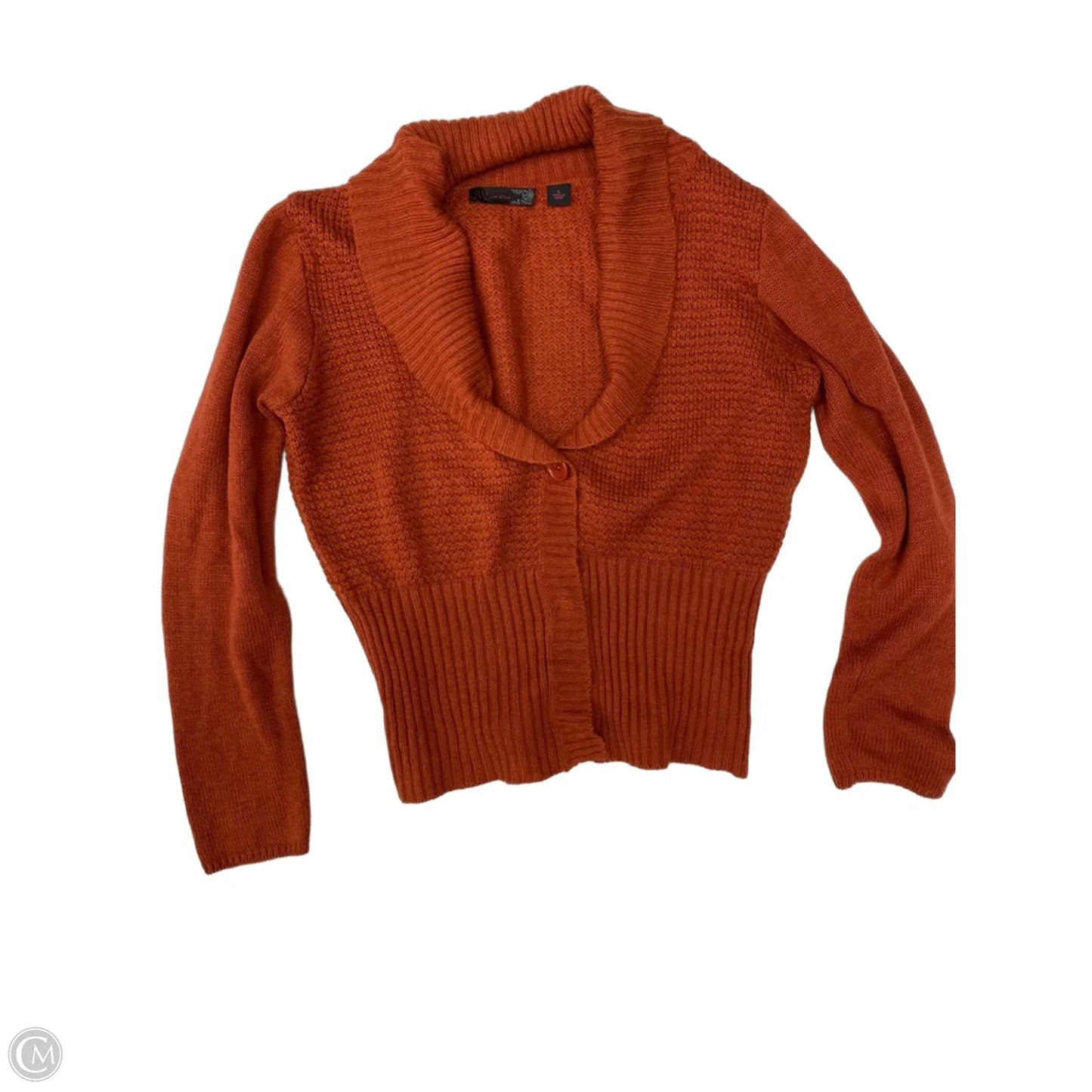 Sweater Cardigan By Jw In Brown, Size: L