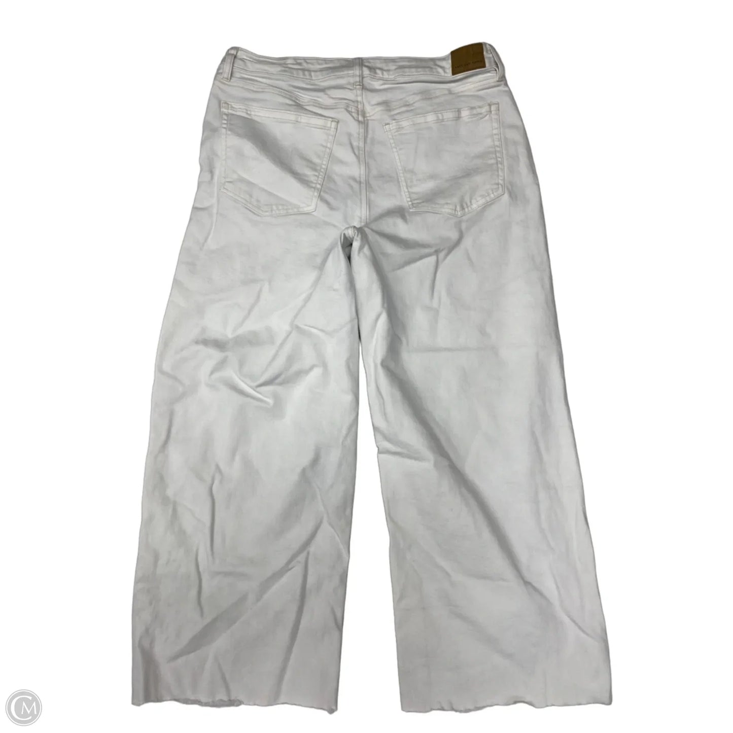 Jeans Wide Leg By American Eagle In White Denim, Size: 12