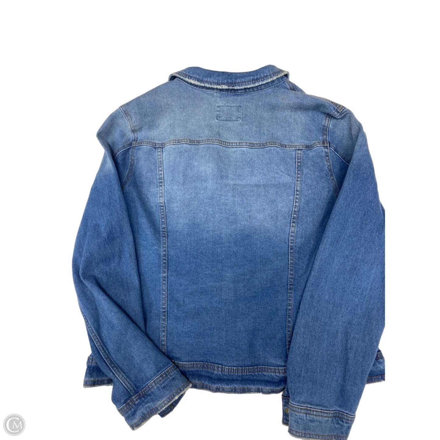 Jacket Denim By Universal Thread In Blue & Tan, Size: Xxl