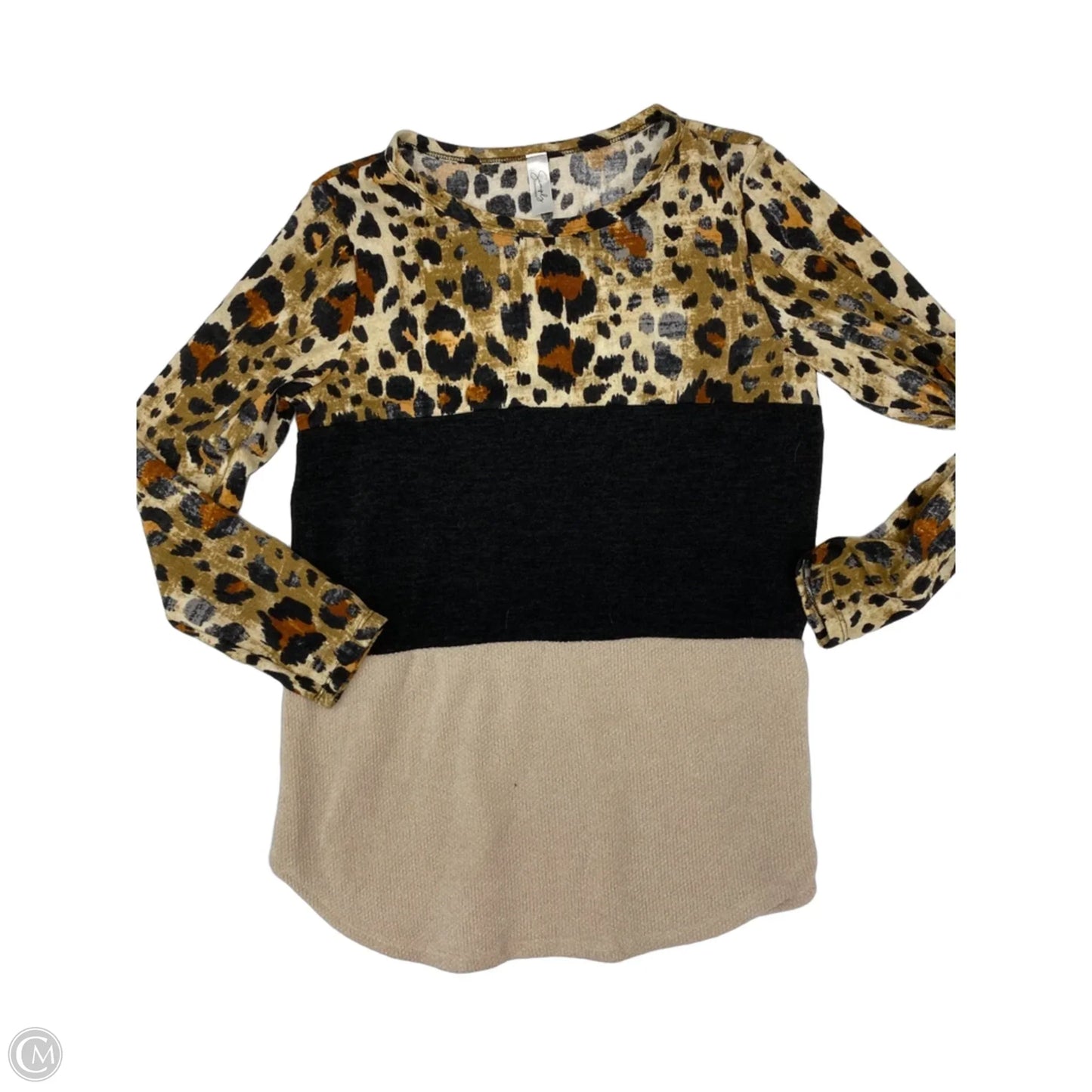 Sweater By Clothes Mentor In Animal Print, Size: L