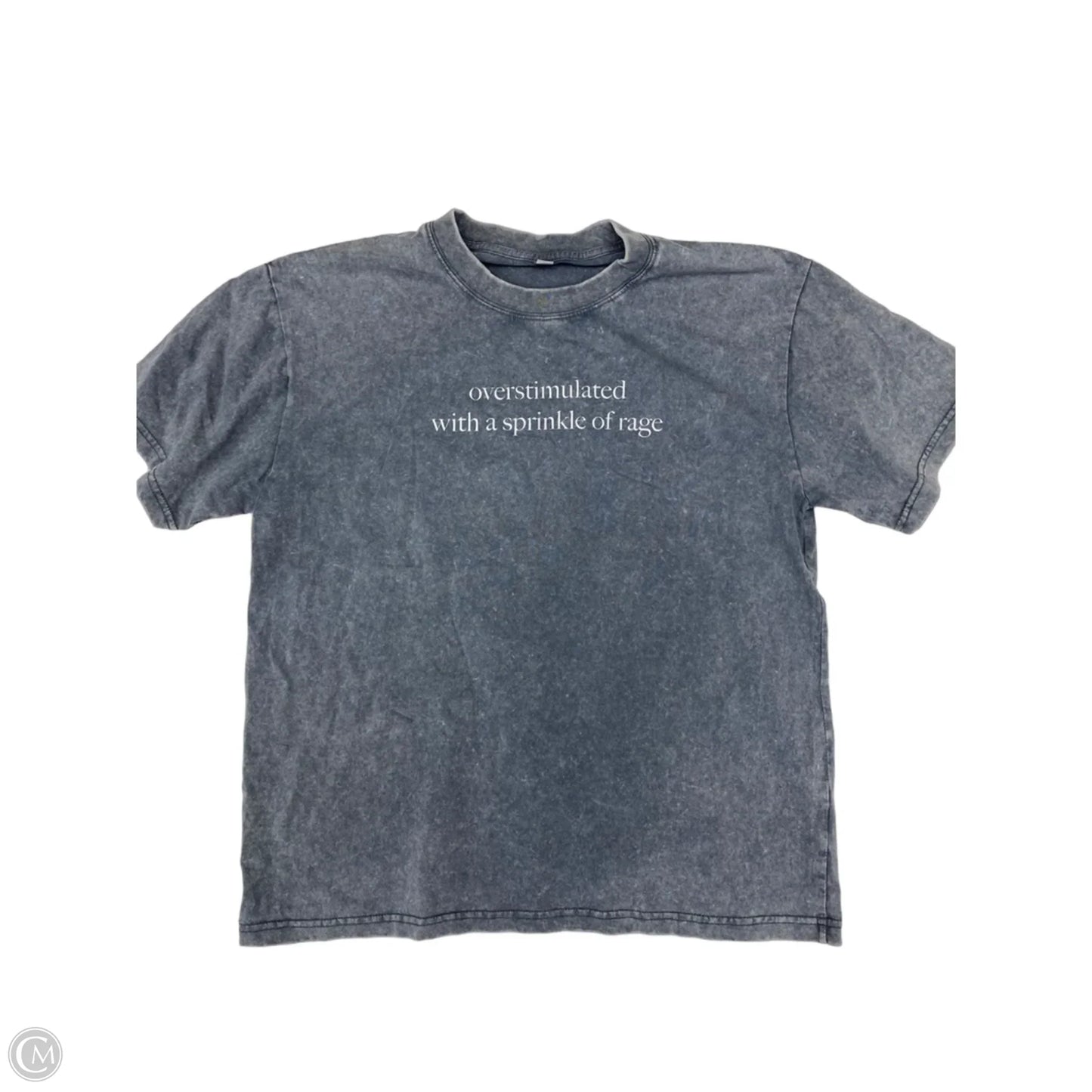 Top Short Sleeve Basic By Clothes Mentor In Grey, Size: S