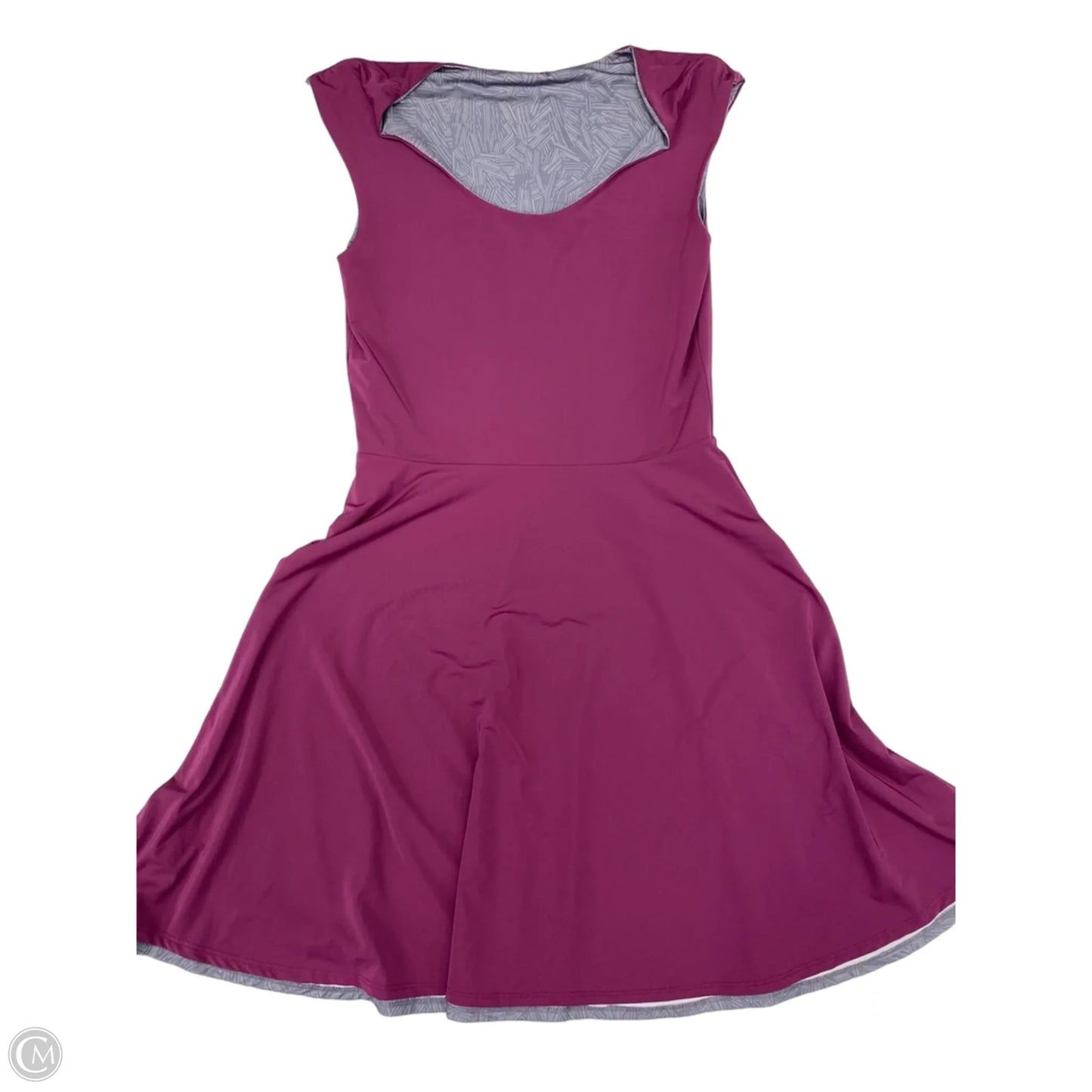 Athletic Dress By Billabong In Grey & Purple, Size: M