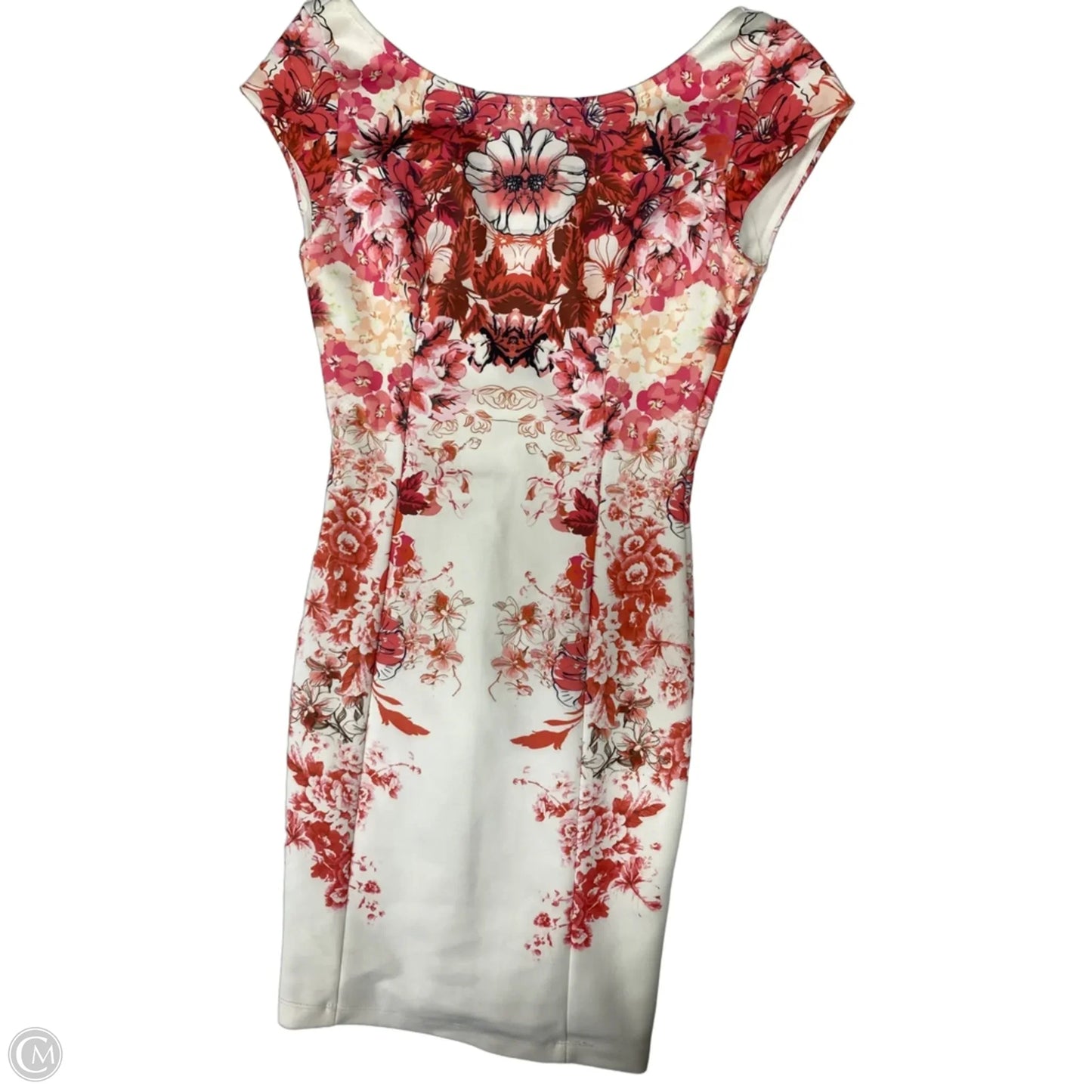 Dress Work By Arden B In Cream & Pink, Size: M