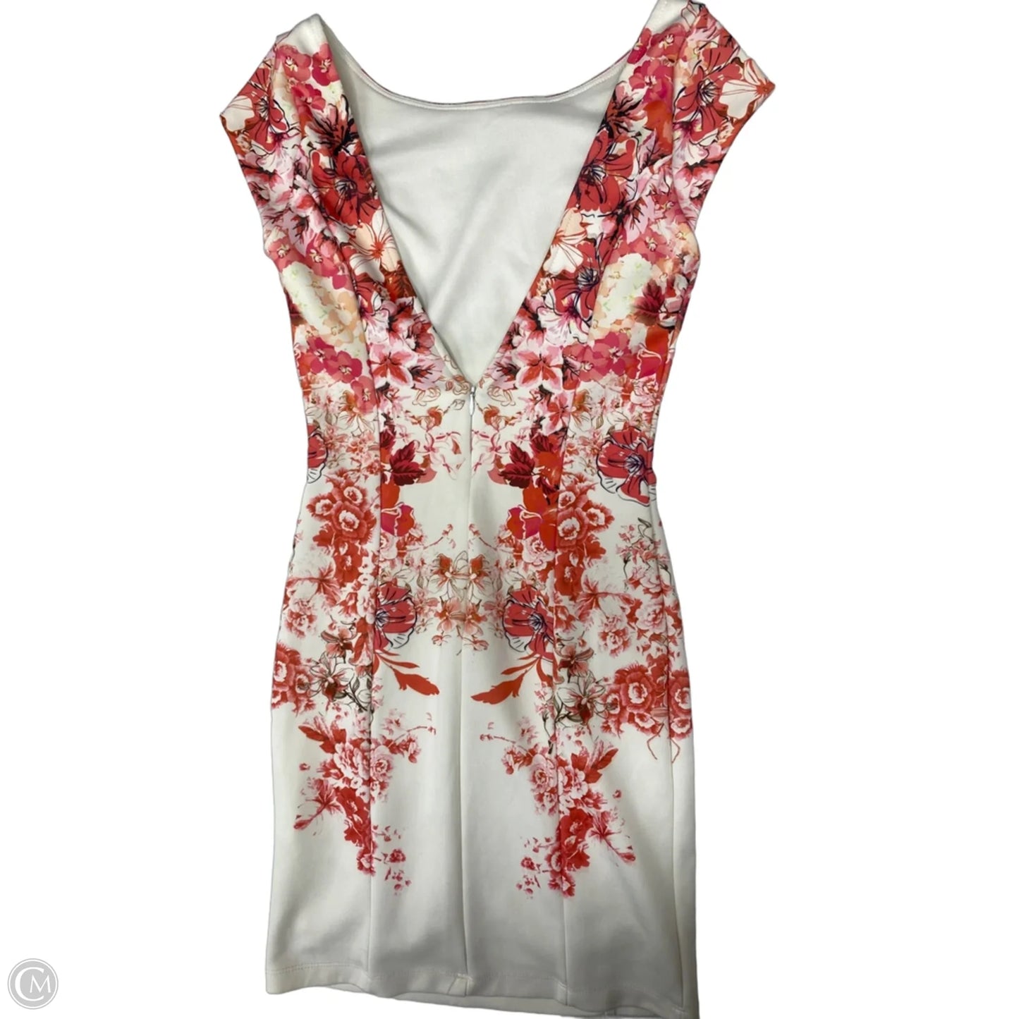 Dress Work By Arden B In Cream & Pink, Size: M