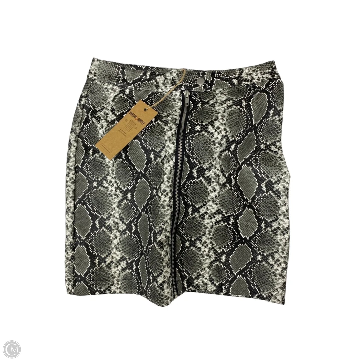 Skirt Mini & Short By Thread And Supply In Snakeskin Print, Size: 4