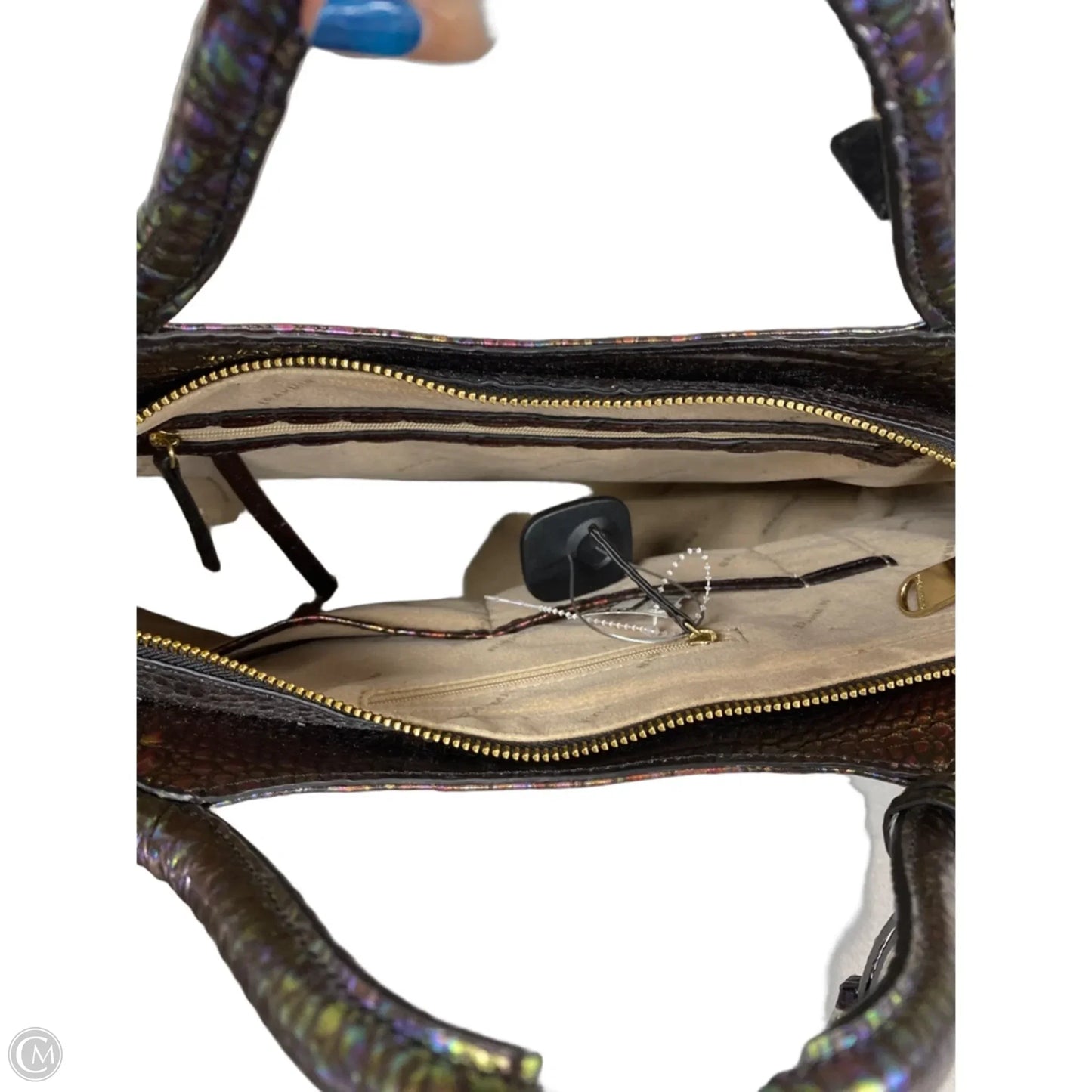 Tote Designer By Brahmin, Size: Large