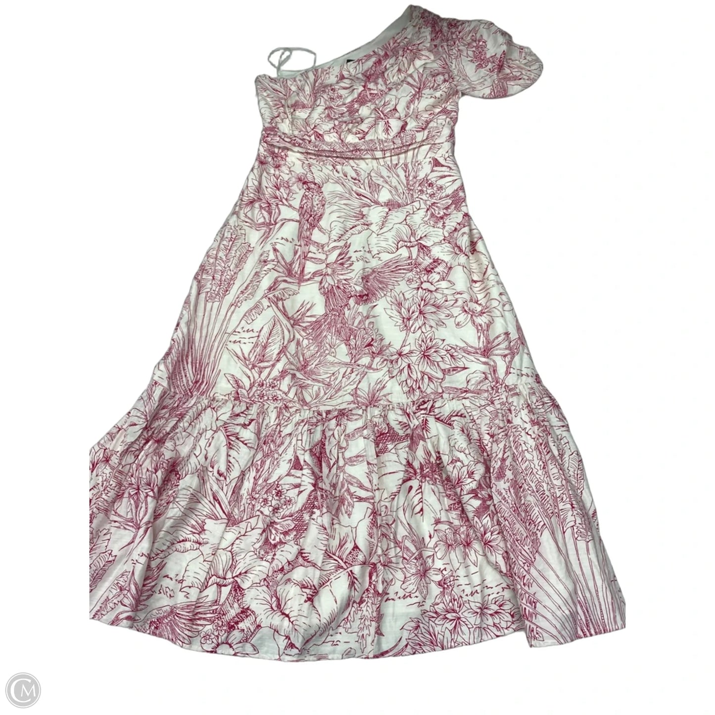 Dress Casual Maxi By Express In Pink & White, Size: M