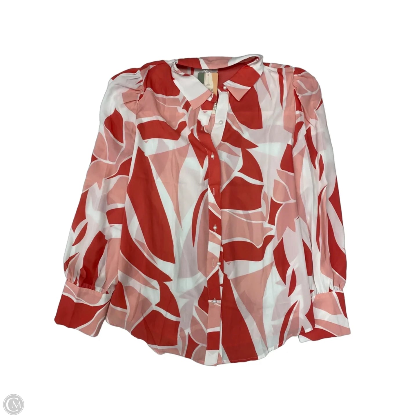 Blouse Long Sleeve By Btfbm In Pink, Size: Xl
