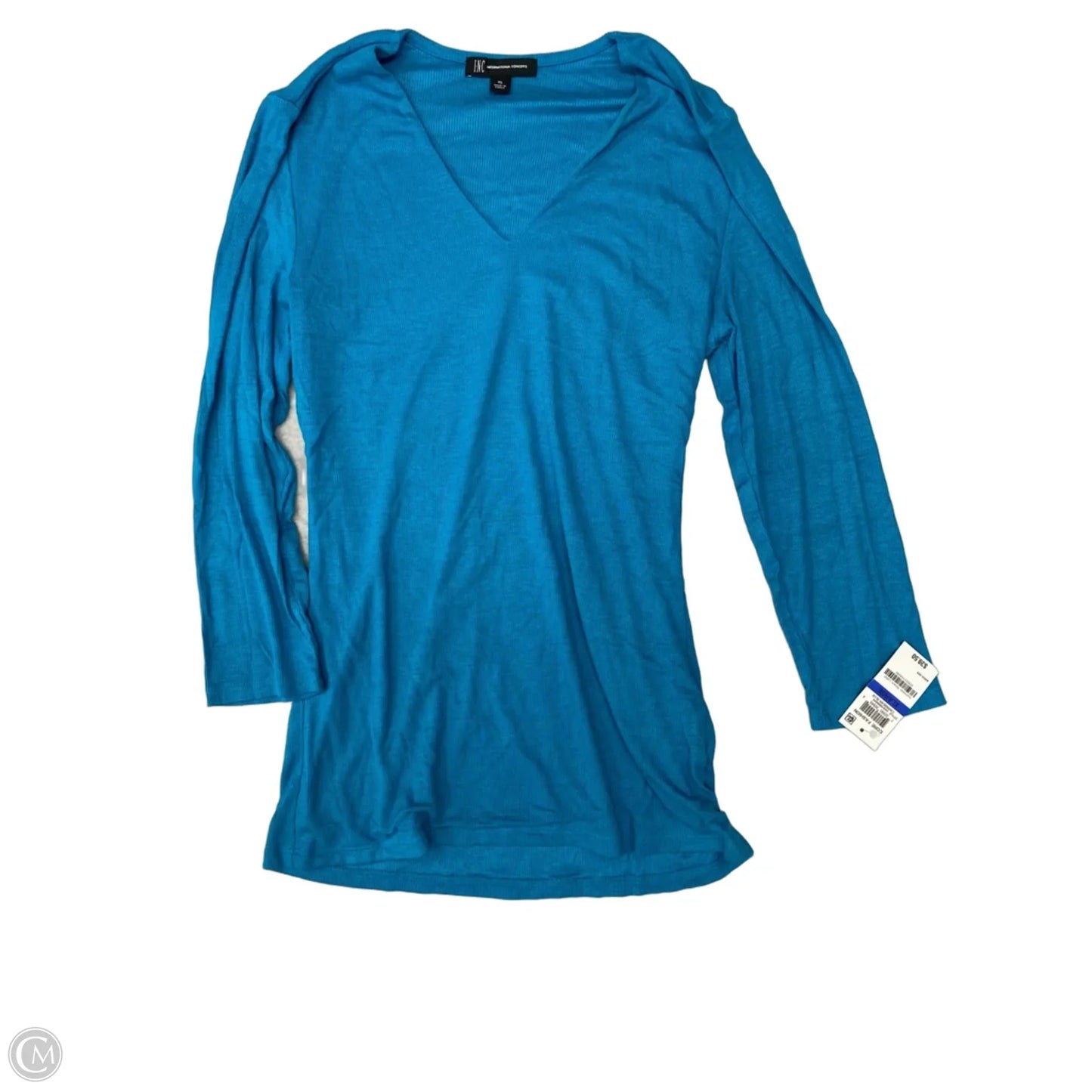 Top Long Sleeve By Inc In Blue, Size: Xl