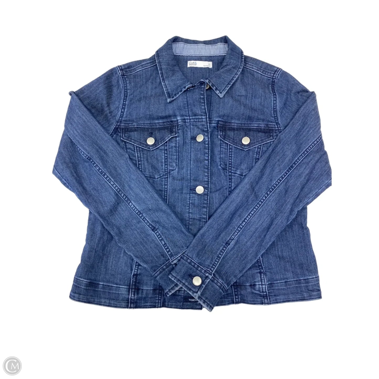 Jacket Denim By Croft And Barrow In Blue Denim, Size: Xs