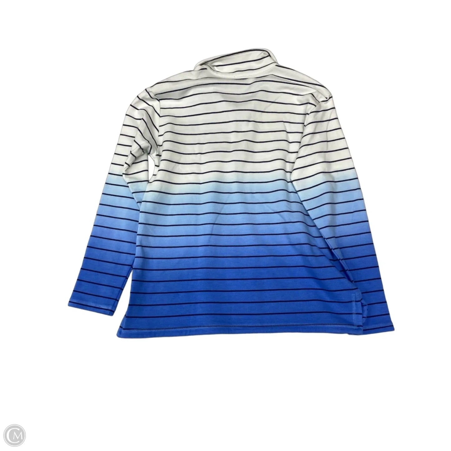 Athletic Jacket By Talbots In Blue & White, Size: S