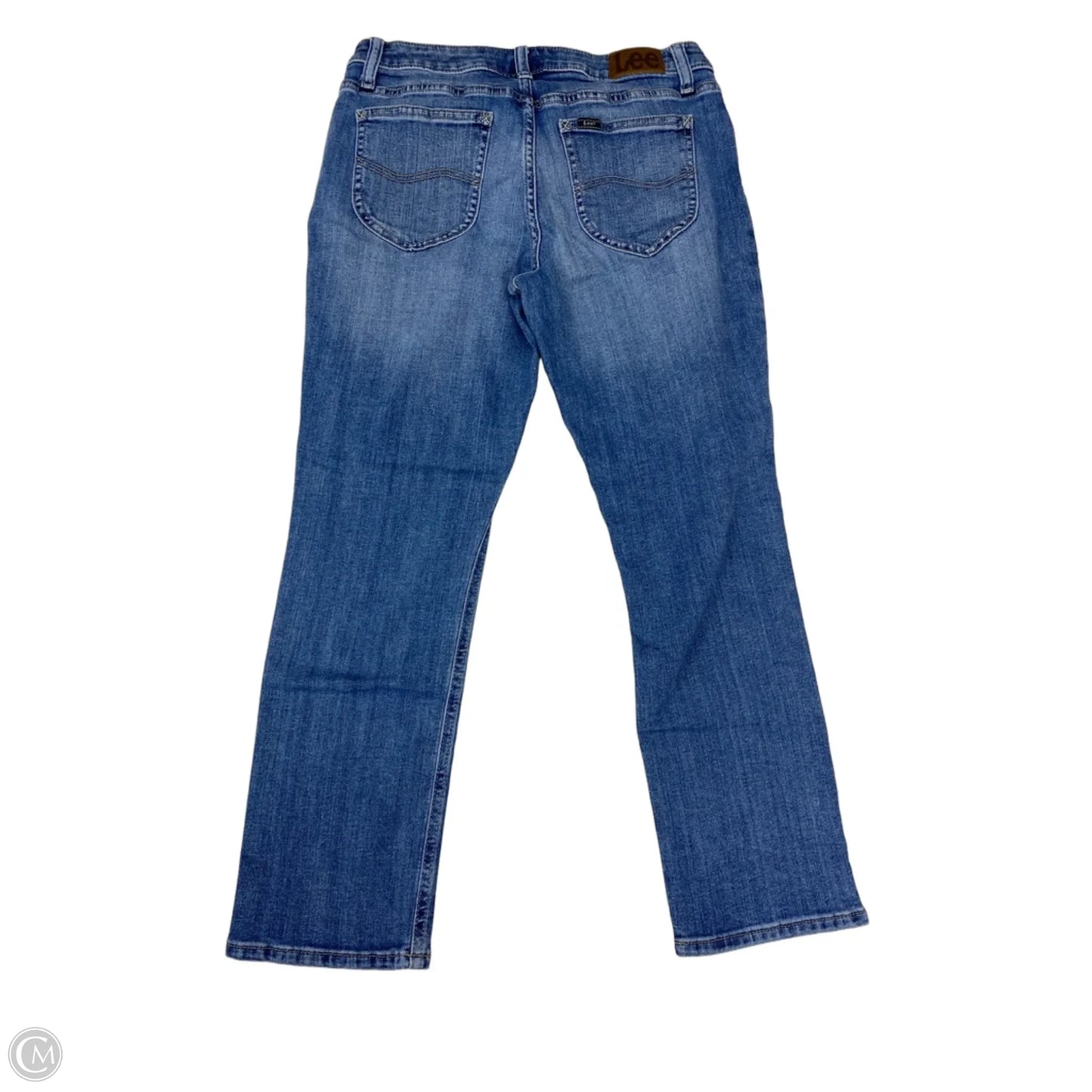 Jeans Straight By Lee In Blue Denim, Size: 8p