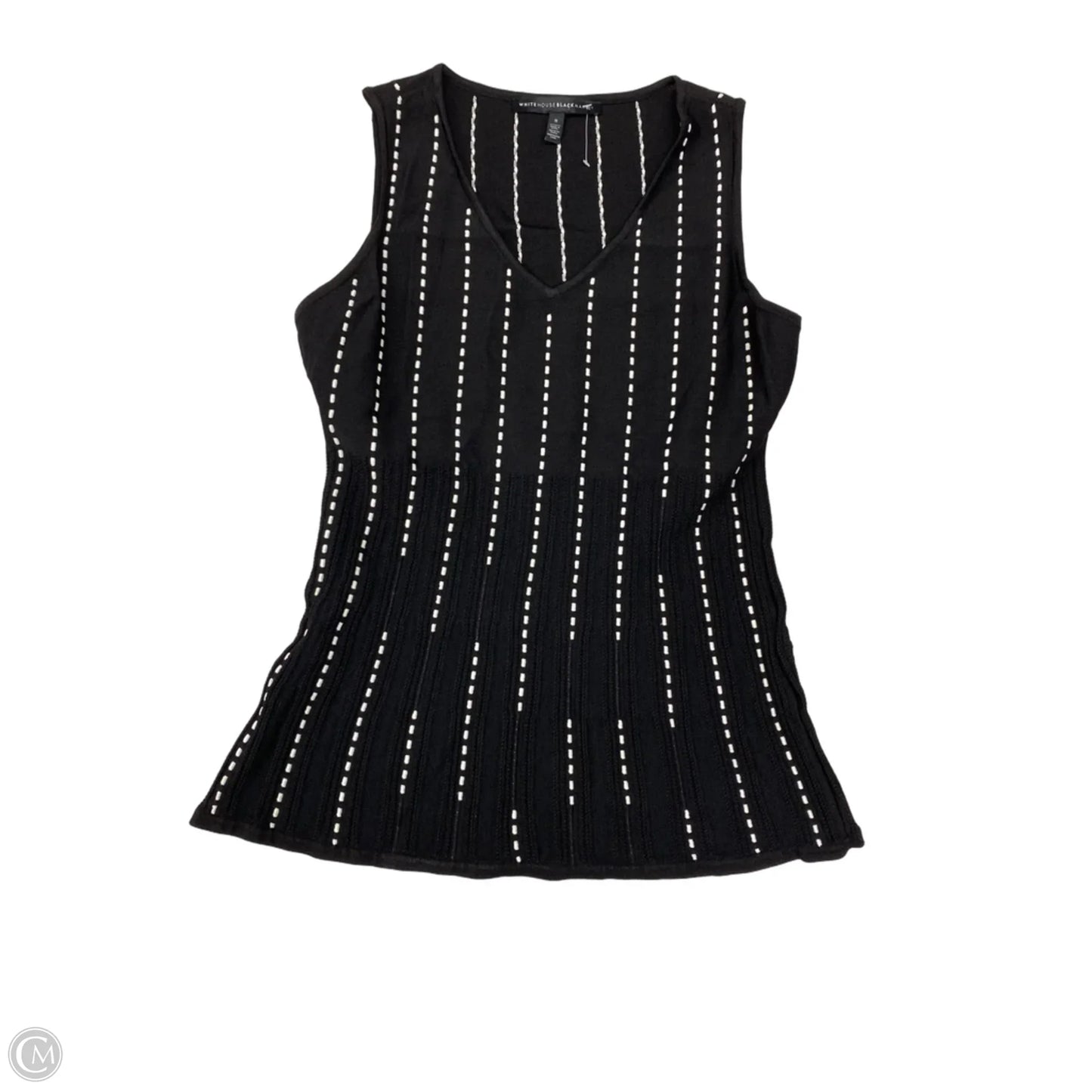 Blouse Sleeveless By White House Black Market In Black & White, Size: S