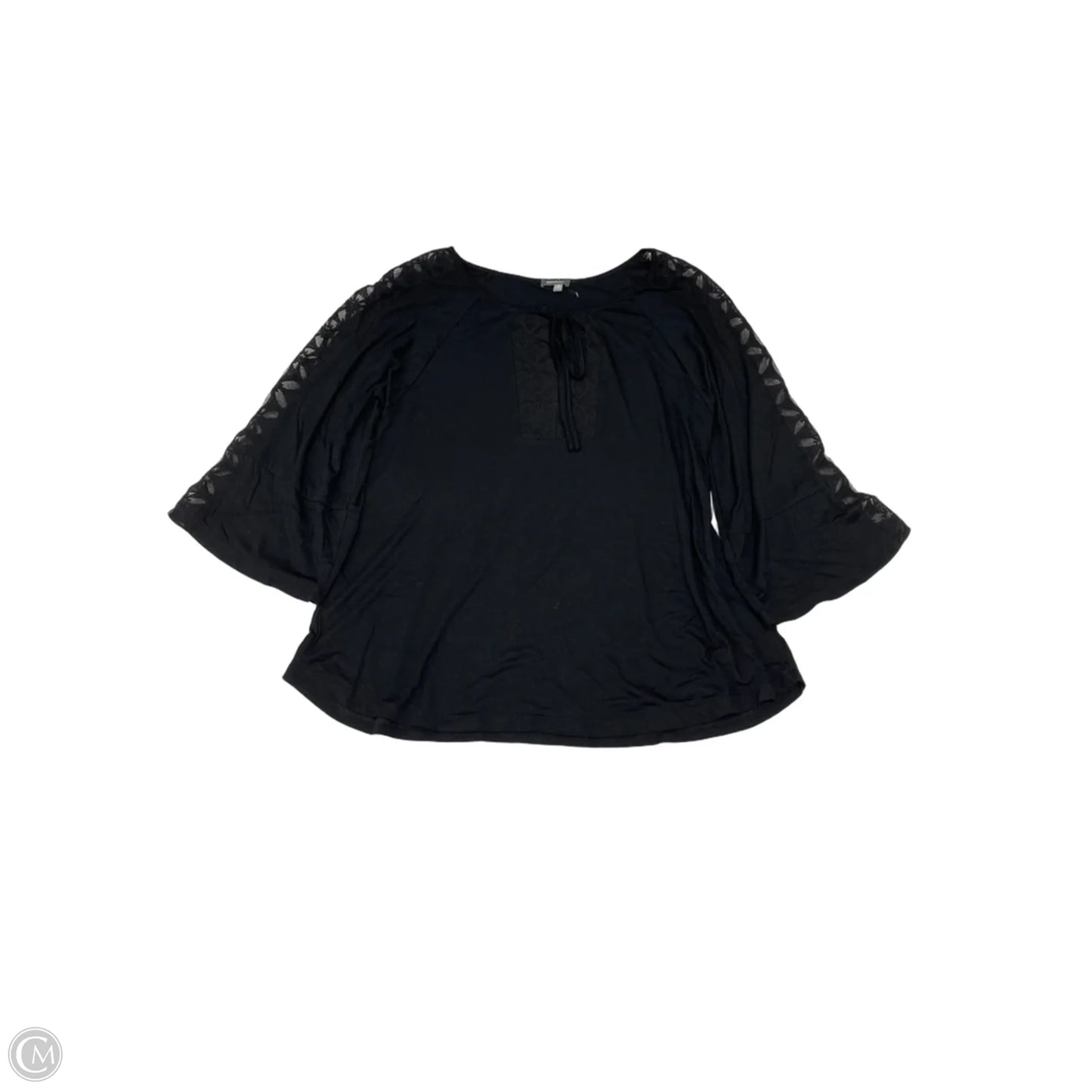 Blouse Long Sleeve By Dear Scarlett In Blue, Size: M