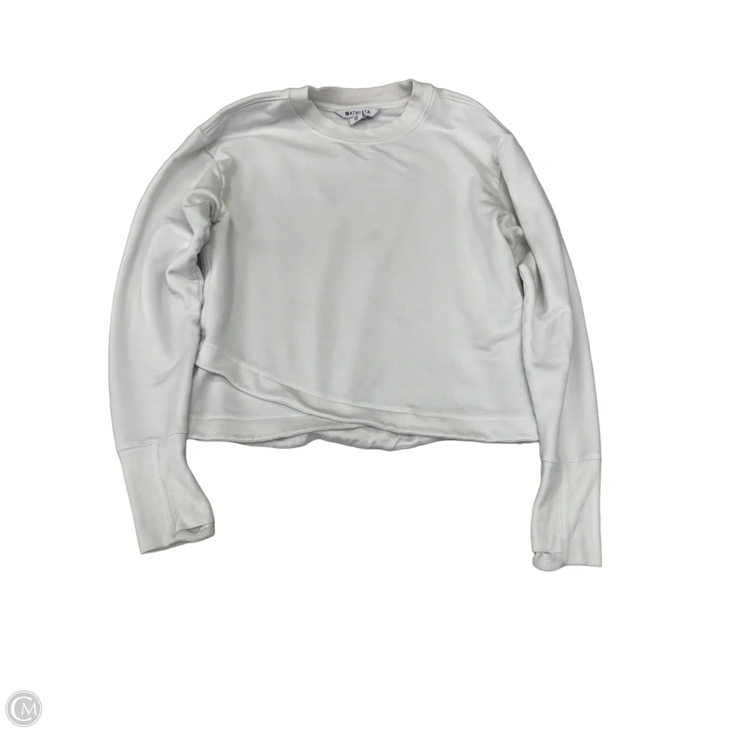 Sweatshirt Crewneck By Athleta In White, Size: Xs