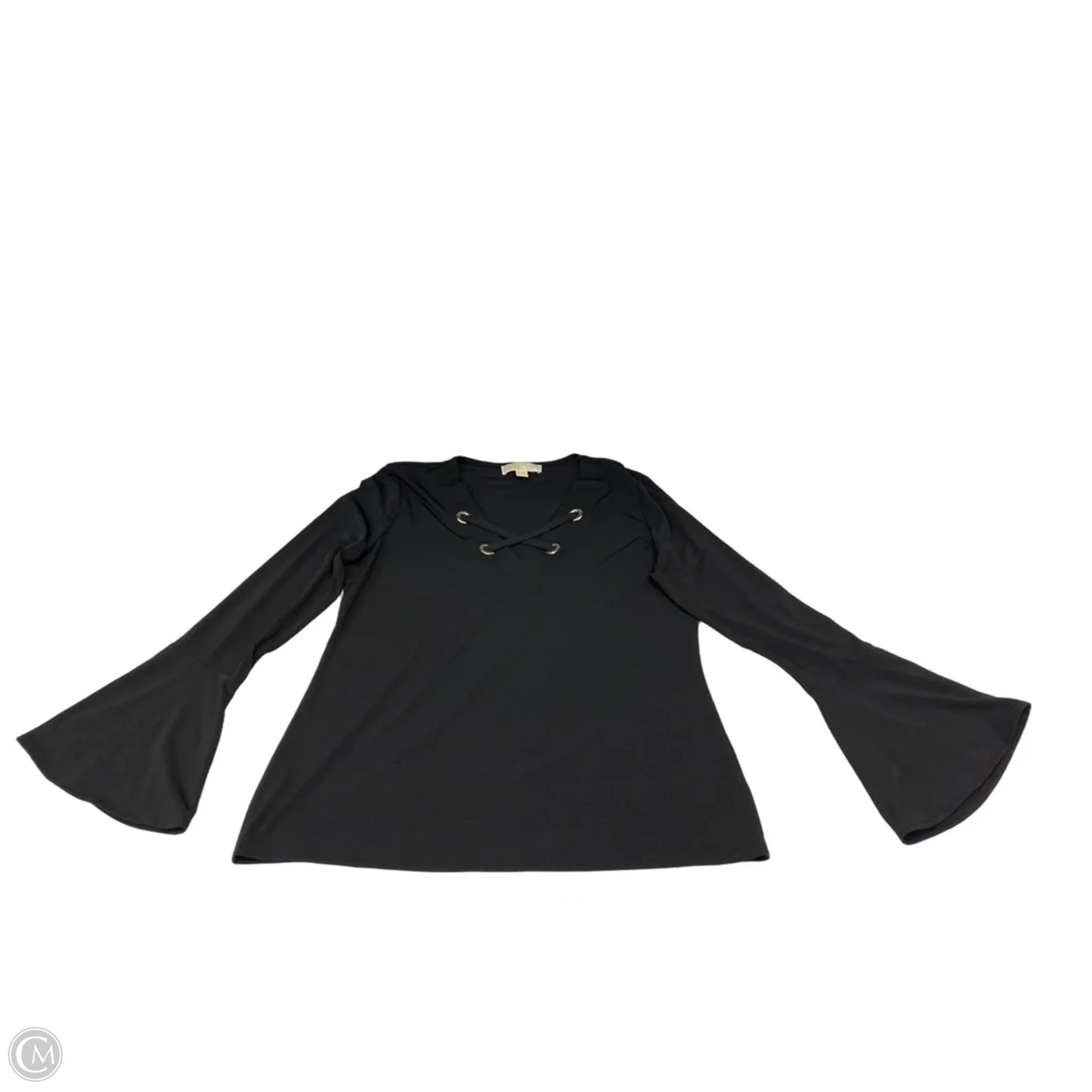 Blouse Designer By Michael Kors In Black, Size: L