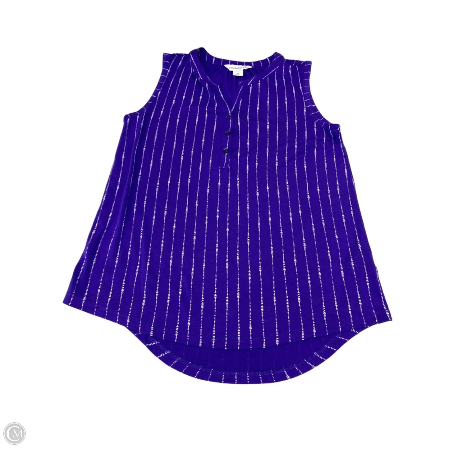 Top Sleeveless Basic By Liz Claiborne In Purple, Size: Xs