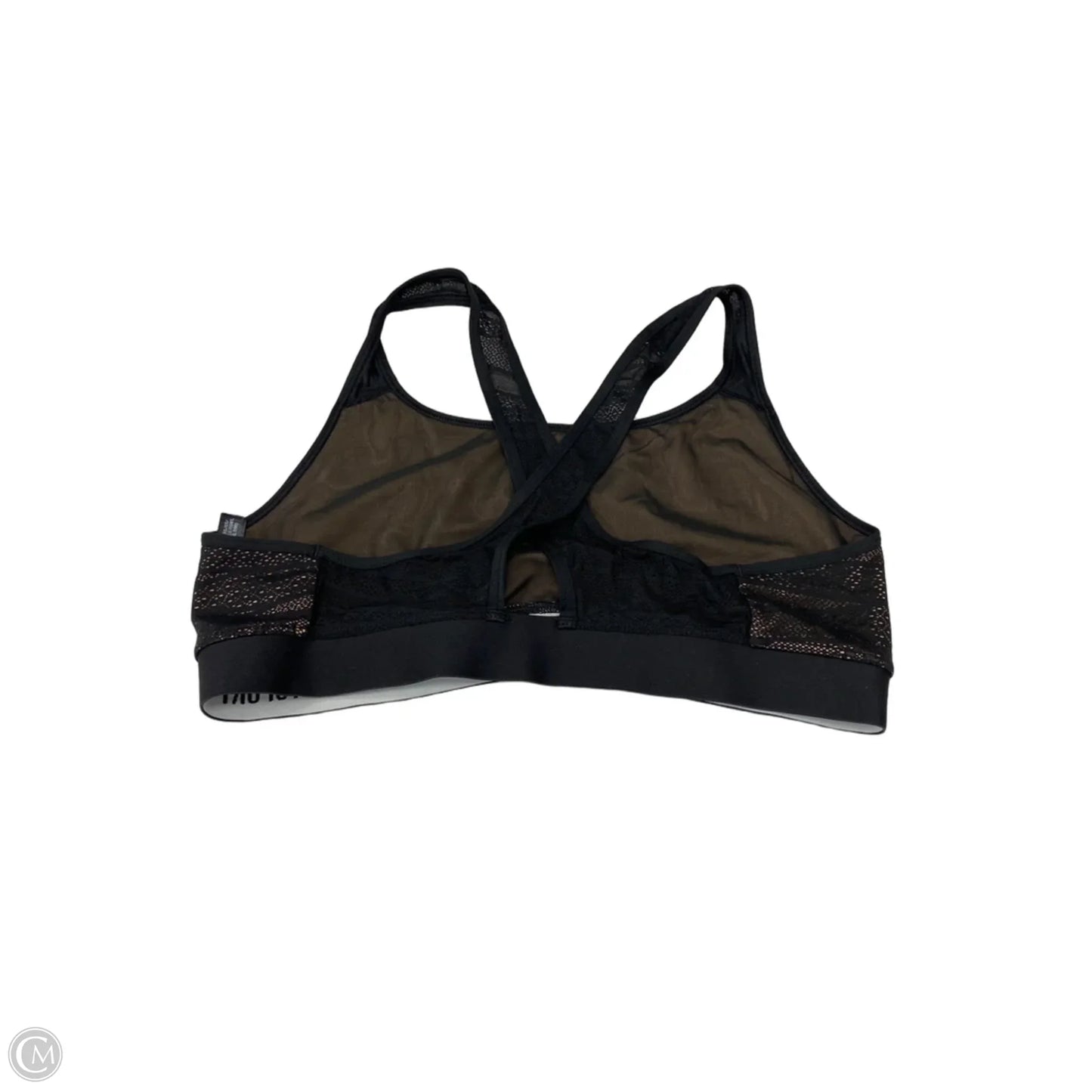 Athletic Bra By Victorias Secret In Black & Tan, Size: Xl