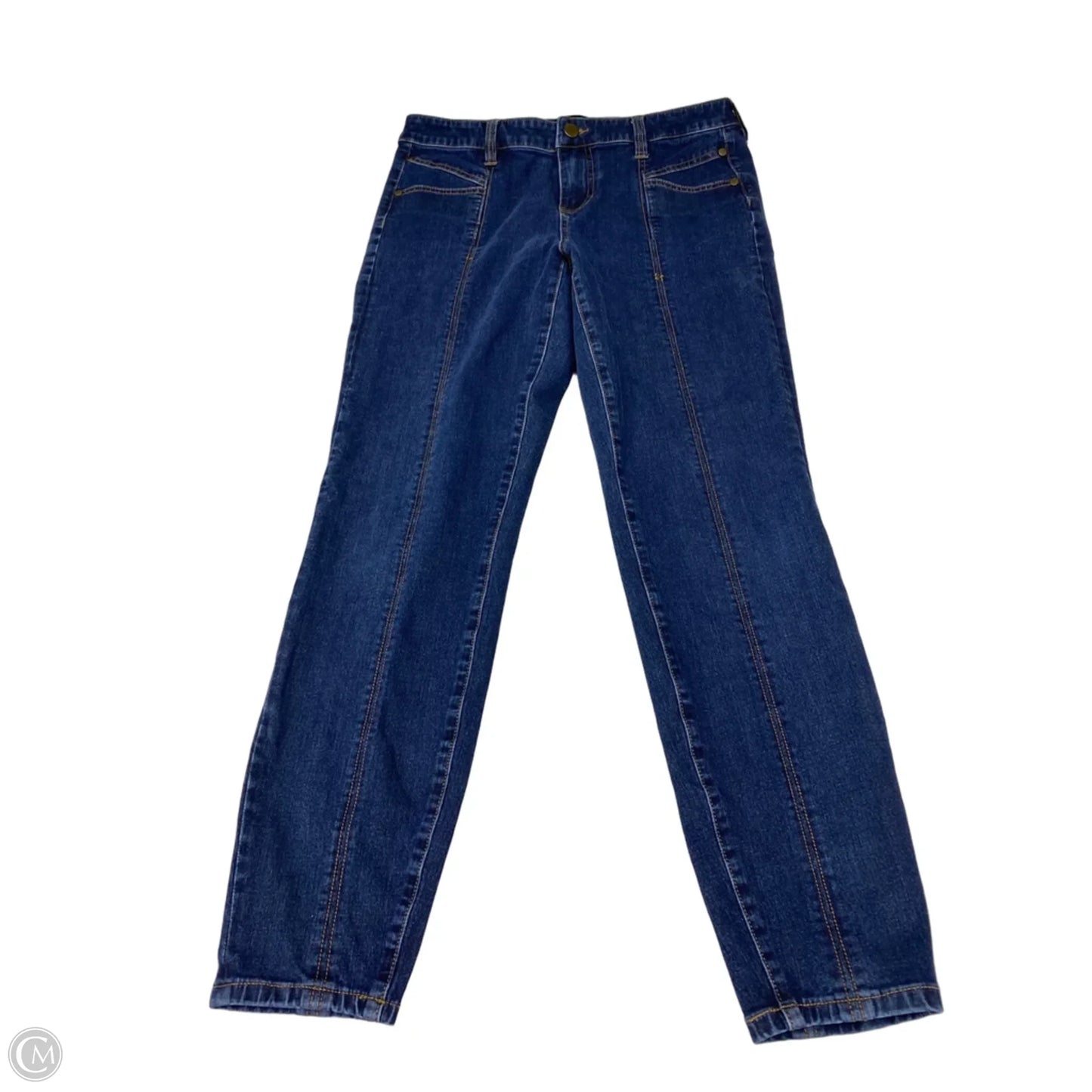 Jeans Skinny By Liverpool In Blue Denim, Size: 8