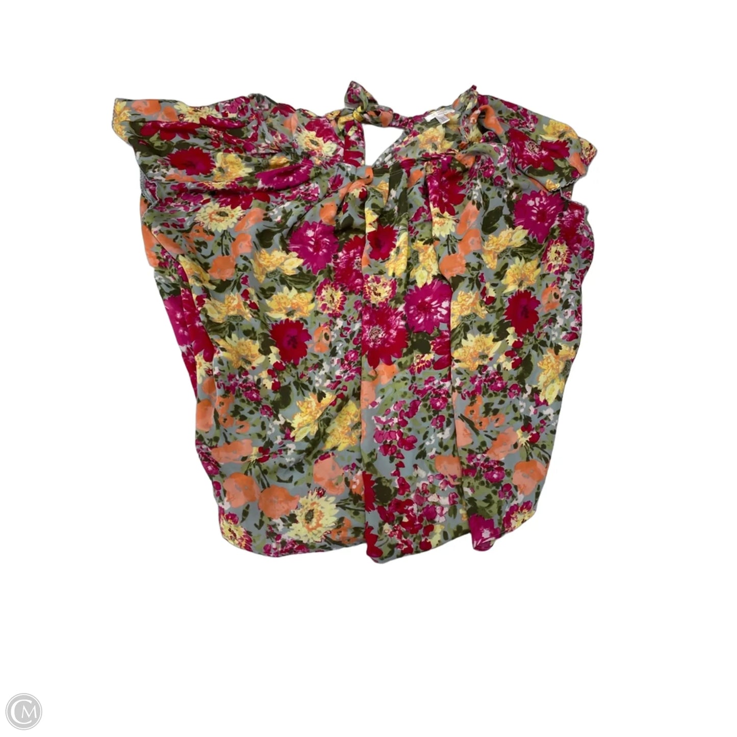 Blouse Short Sleeve By Lc Lauren Conrad In Floral Print, Size: 3x