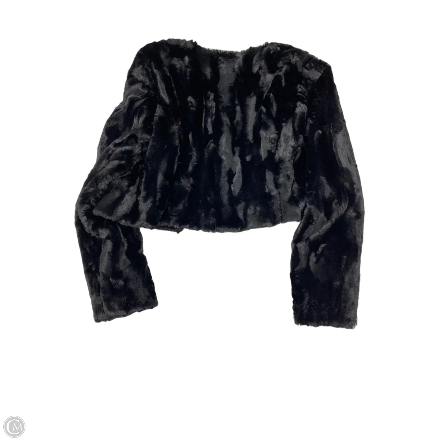 Coat Faux Fur & Sherpa By Kasper In Black, Size: Mp
