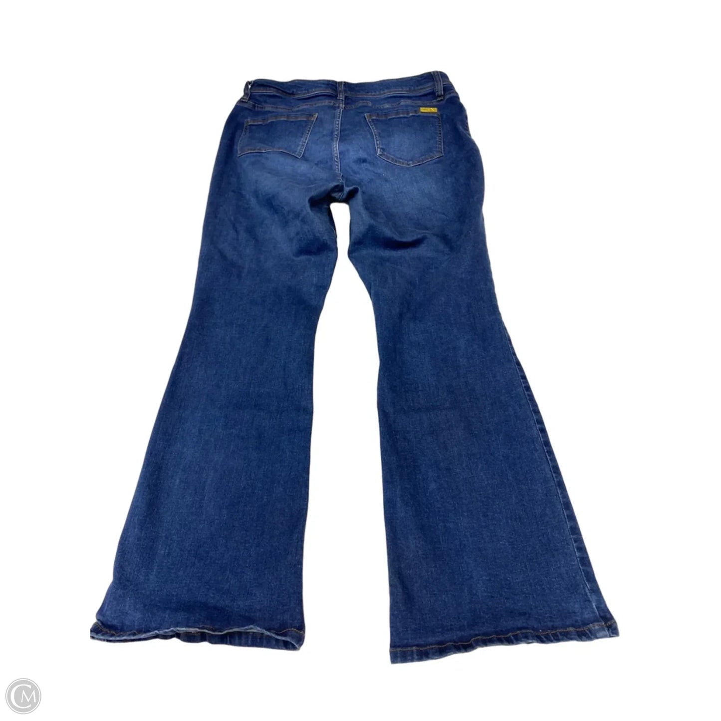 Jeans Flared By Iman Hsn In Blue Denim, Size: 14p