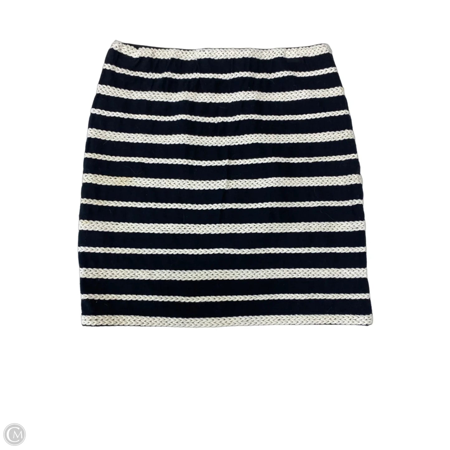 Skirt Mini & Short By Max Studio In Black & Cream, Size: 0p