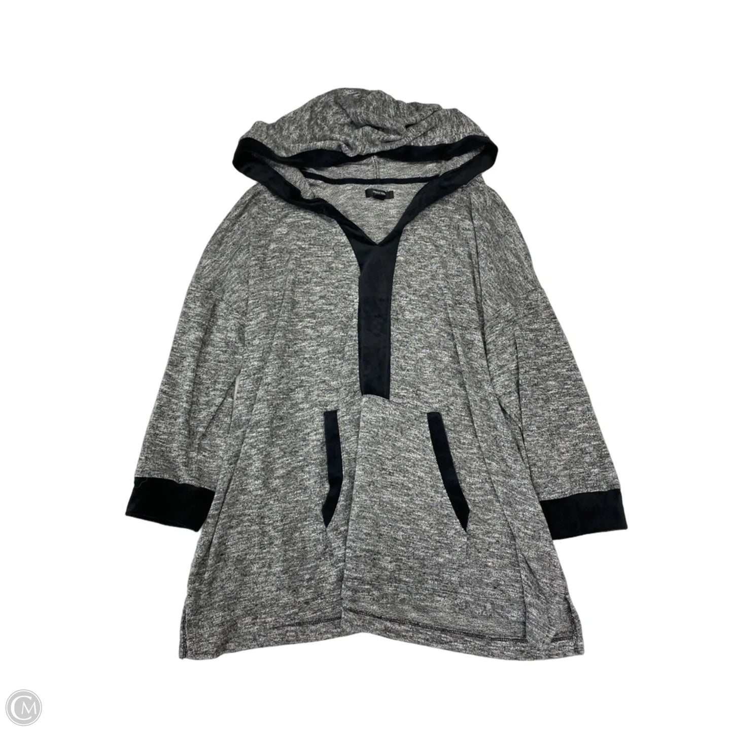 Sweatshirt Hoodie By Simply Vera In Grey, Size: Xl