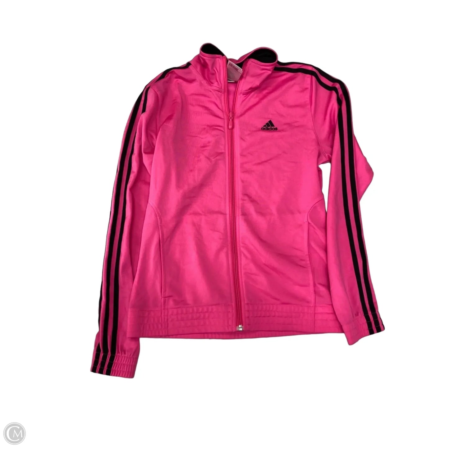 Athletic Jacket By Adidas In Pink, Size: S