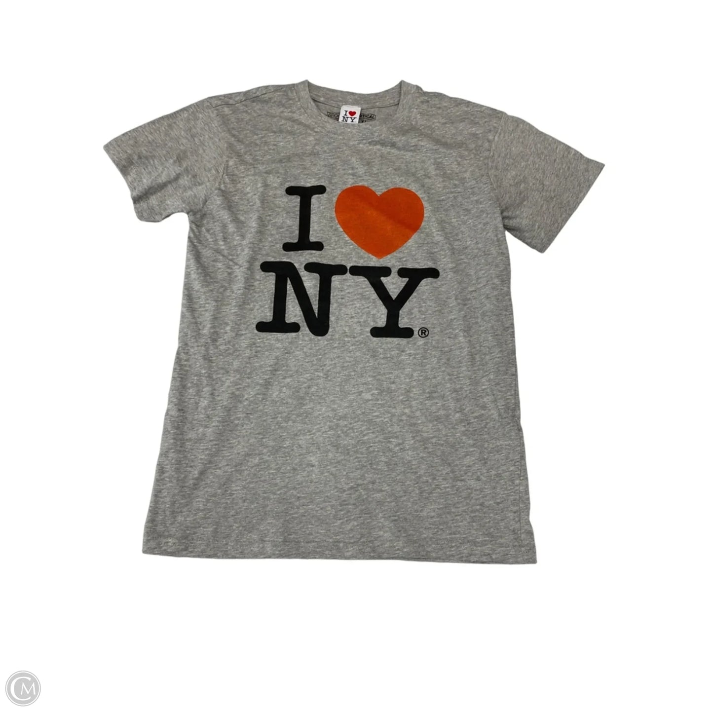 Top Short Sleeve Basic By Clothes Mentor In Grey, Size: S