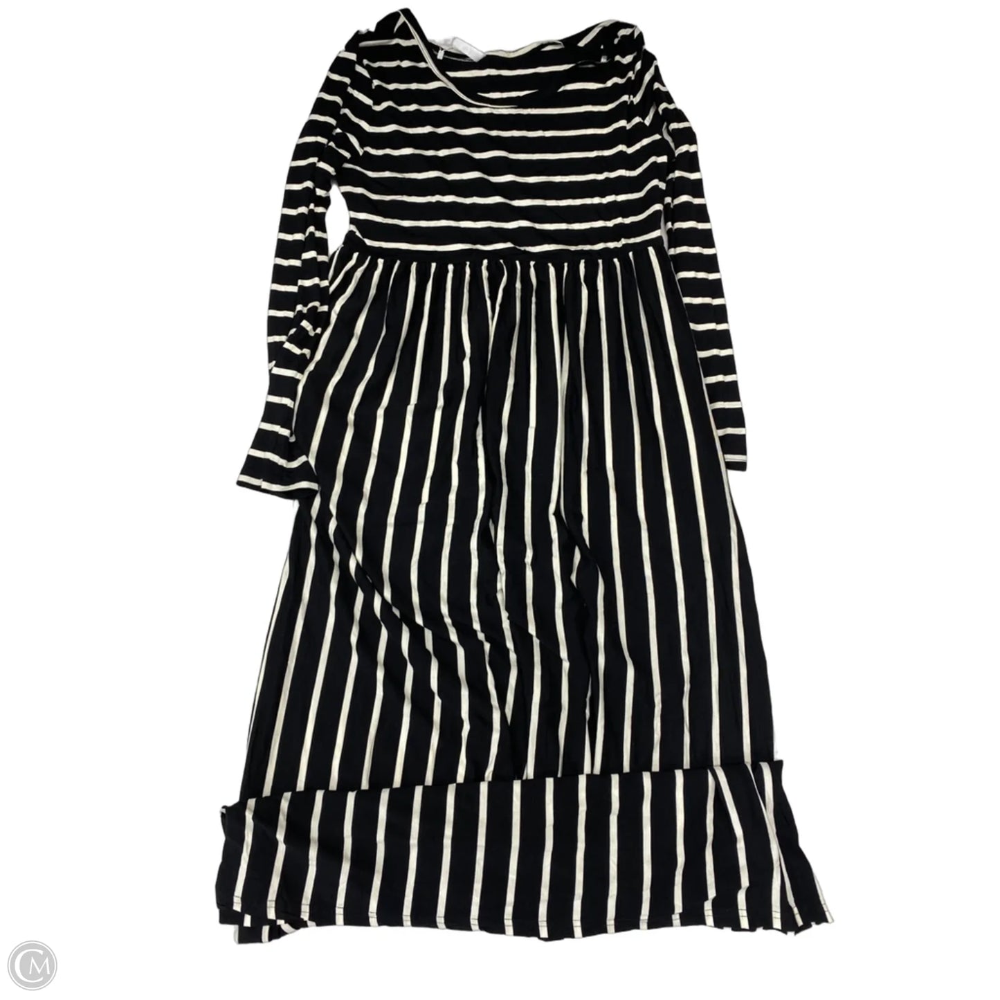 Dress Casual Maxi By Clothes Mentor In Black & White, Size: Xl