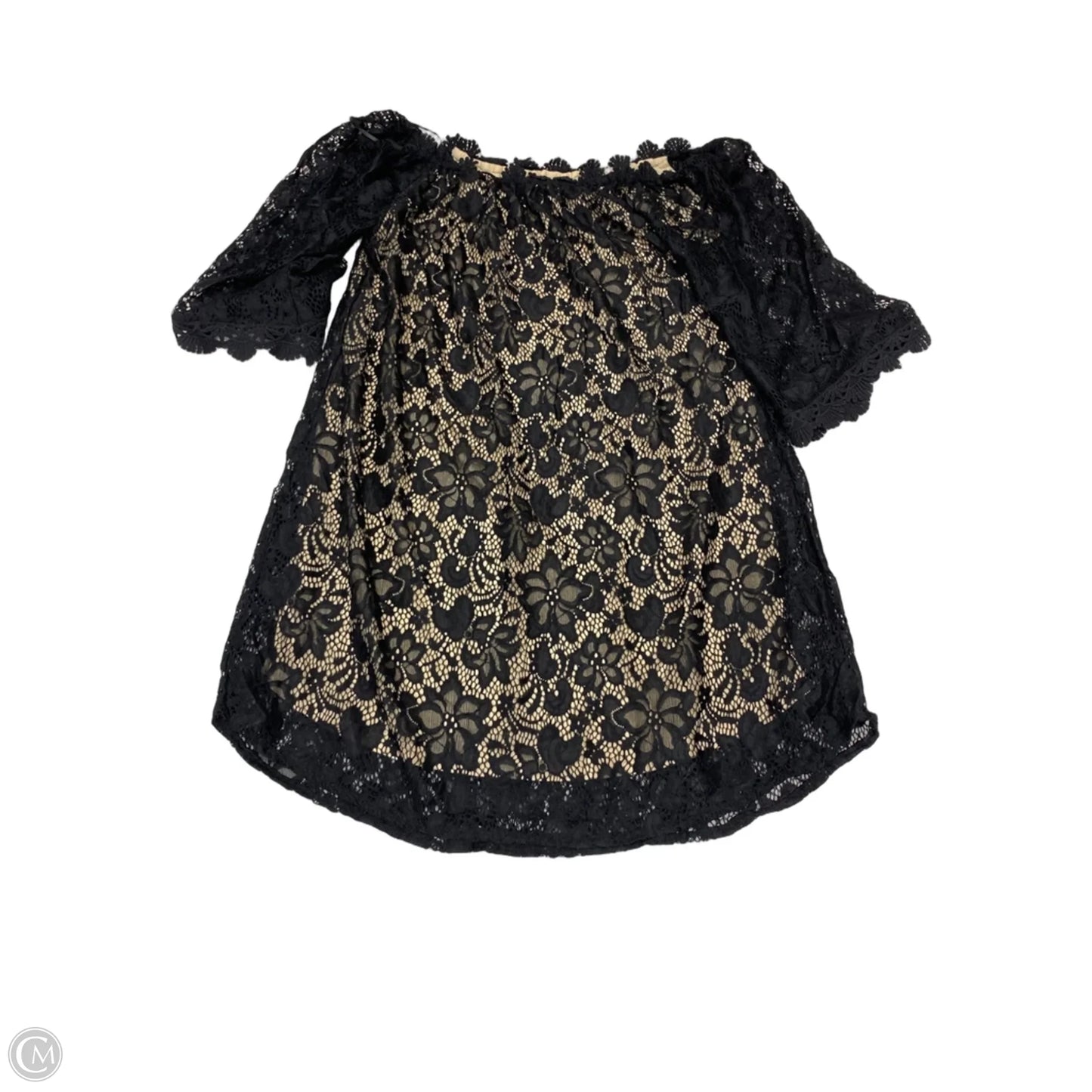 Tunic 3/4 Sleeve By Umgee In Black, Size: S