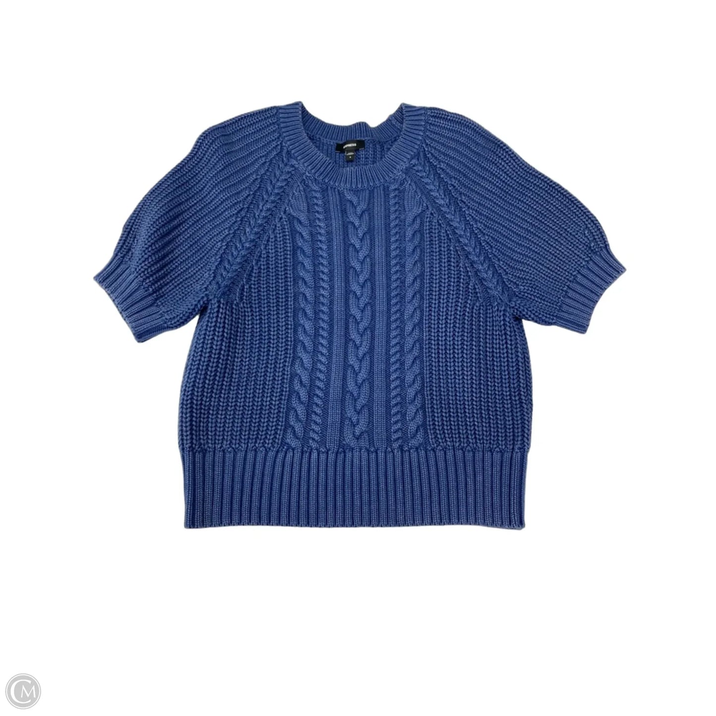 Sweater Short Sleeve By Express In Blue, Size: S