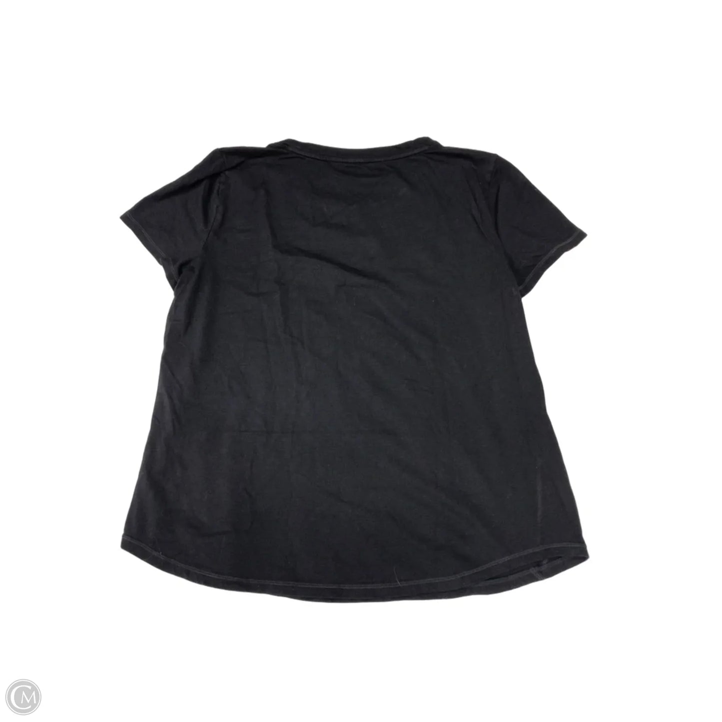 Top Short Sleeve Basic By Talbots In Black, Size: Xl