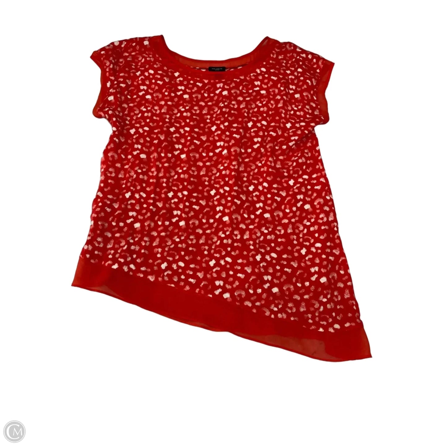 Top Short Sleeve By Ann Taylor In Red, Size: M