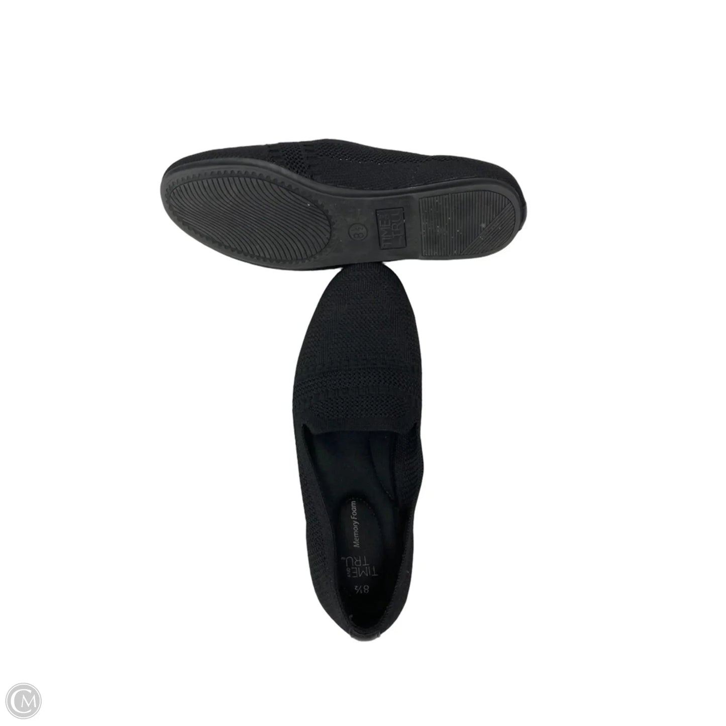 Shoes Flats By Time And Tru In Black, Size: 8.5