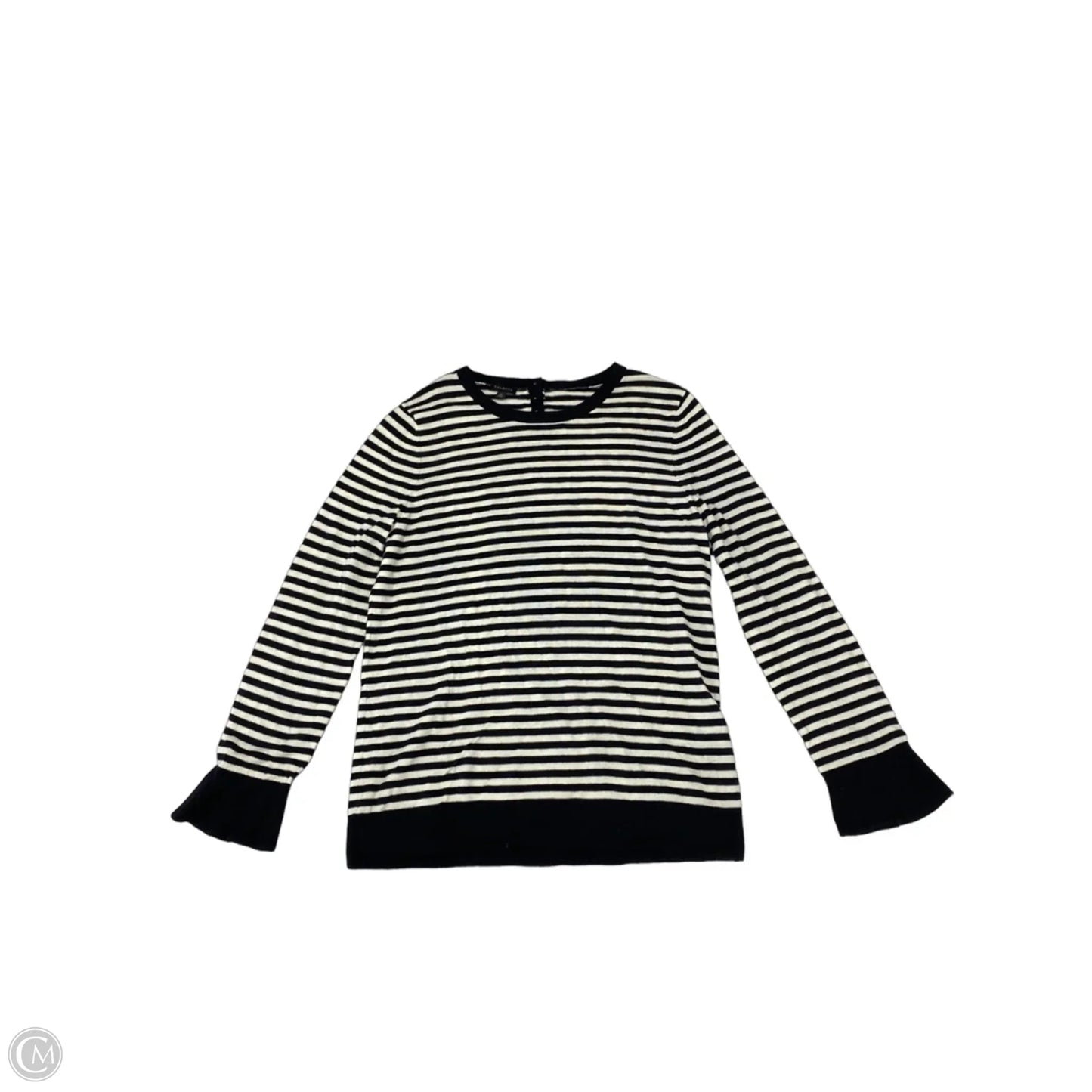 Sweater By Talbots In Striped Pattern, Size: M