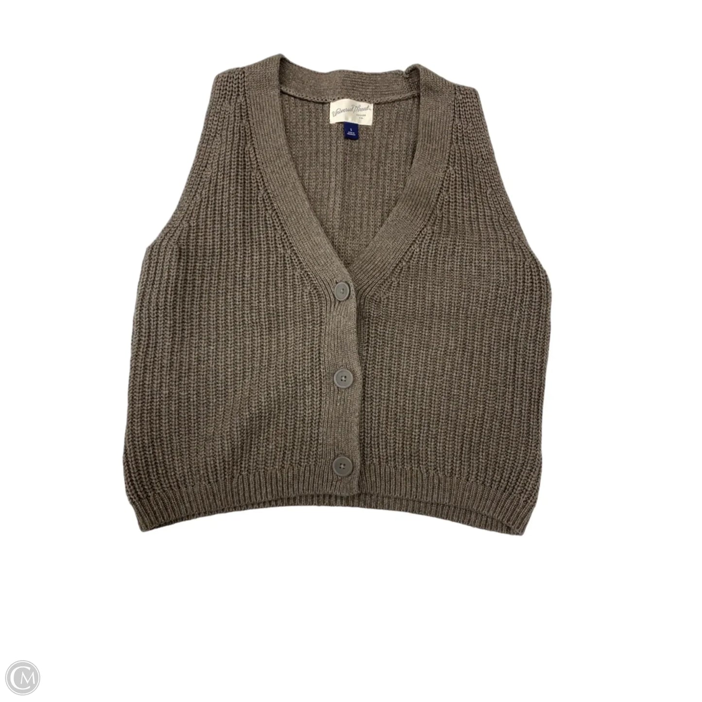 Sweater Short Sleeve By Universal Thread In Grey, Size: S