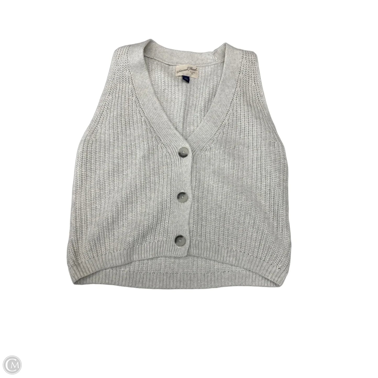 Sweater Short Sleeve By Universal Thread In Grey, Size: S