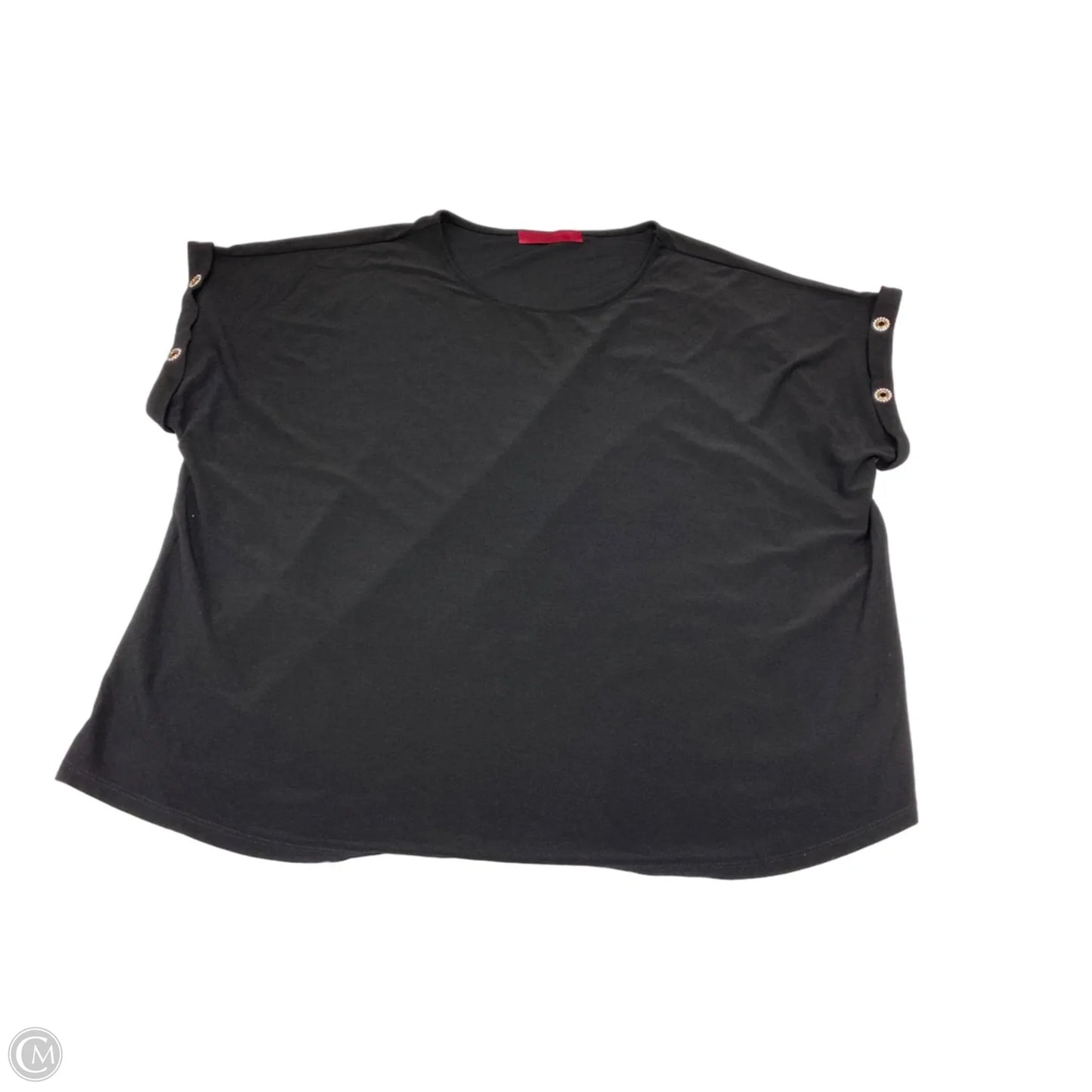 Blouse Short Sleeve By Love Scarlett In Black, Size: 3x