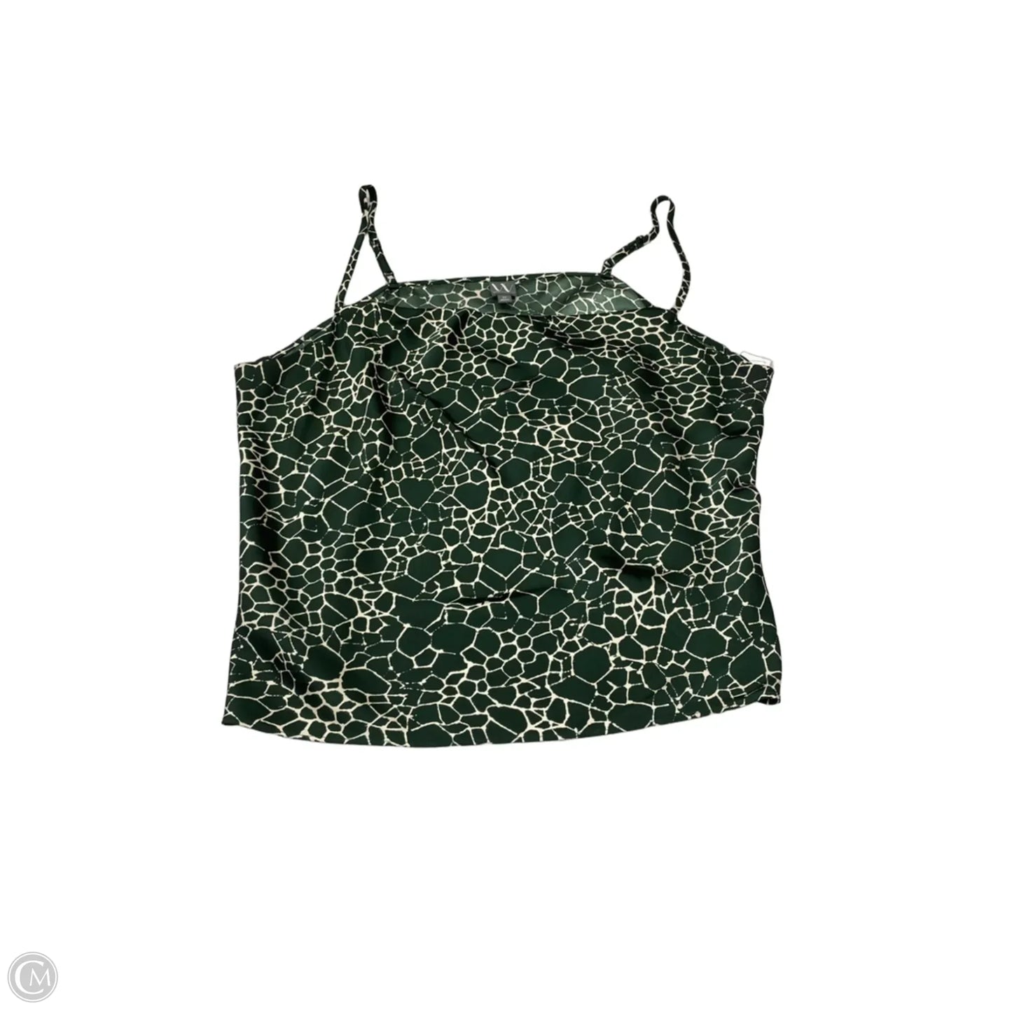 Blouse Sleeveless By Worthington In Green, Size: 2x