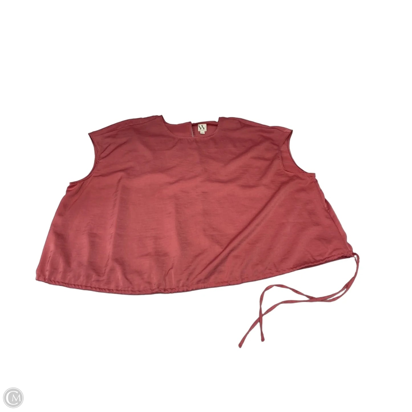 Blouse Sleeveless By Worthington In Pink, Size: 3x