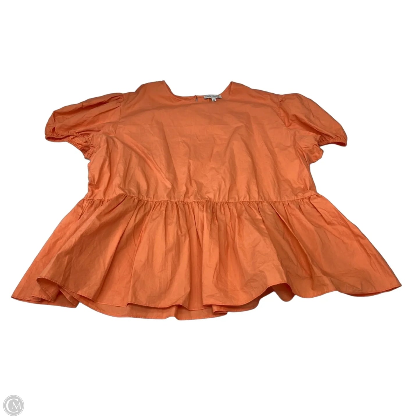Top Short Sleeve By Clothes Mentor In Orange, Size: 3x